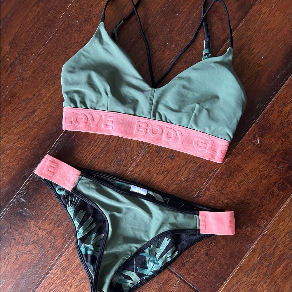 Body Glove Green and Black Bikini